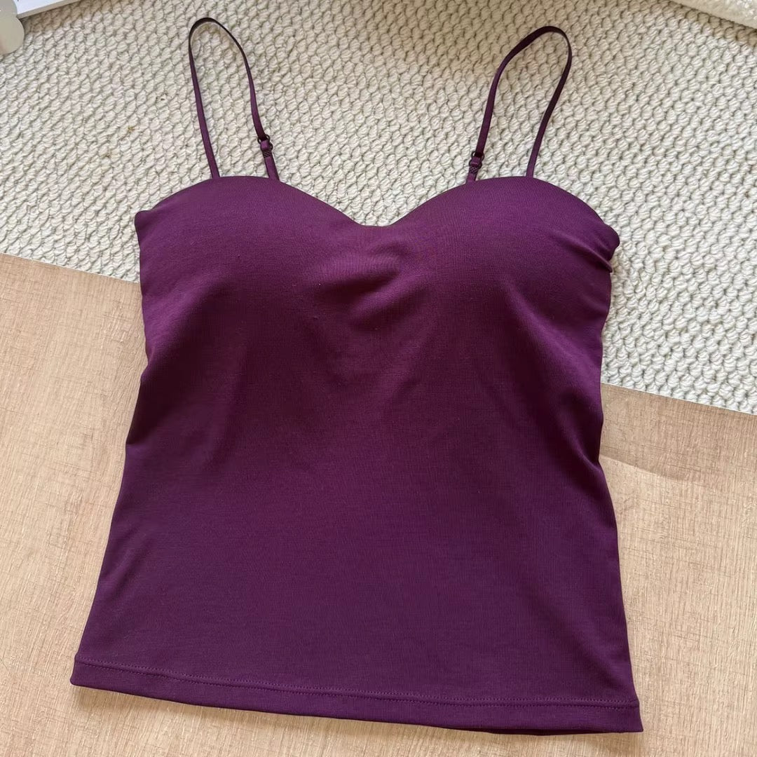 Intimate Built-In Bra Slip Camisole: Padded Everyday Camisole