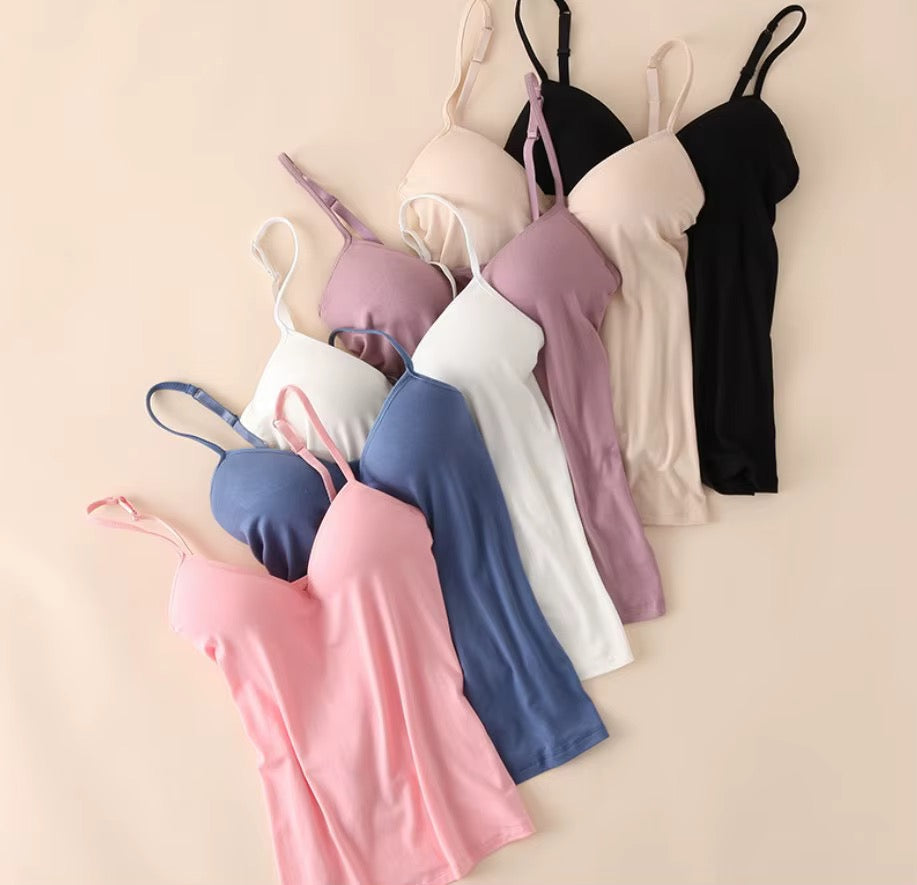 Intimate Built-In Bra Slip Camisole: Padded Everyday Camisole
