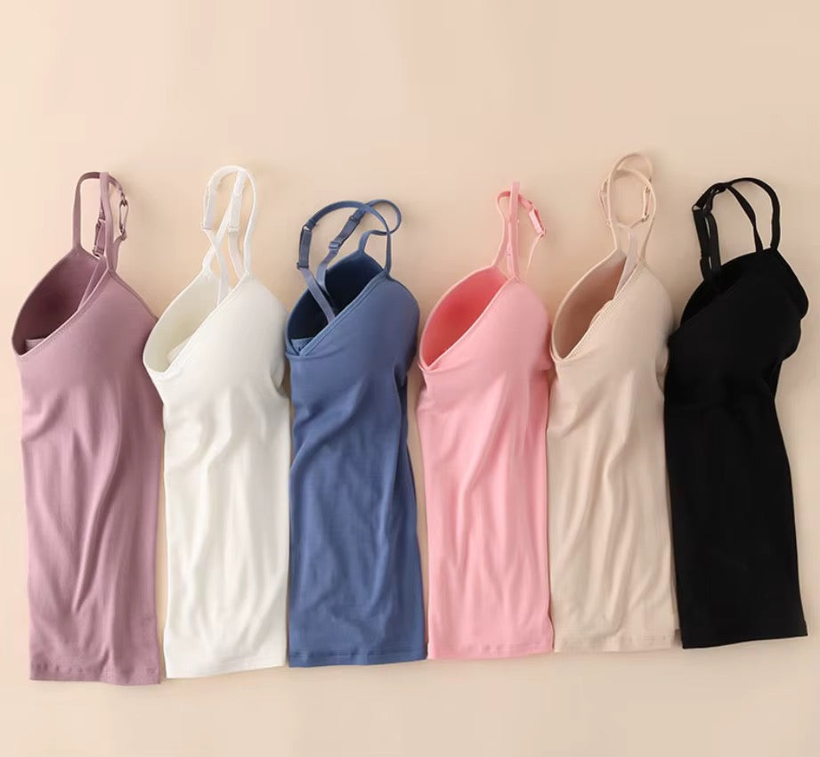 Intimate Built-In Bra Slip Camisole: Padded Everyday Camisole