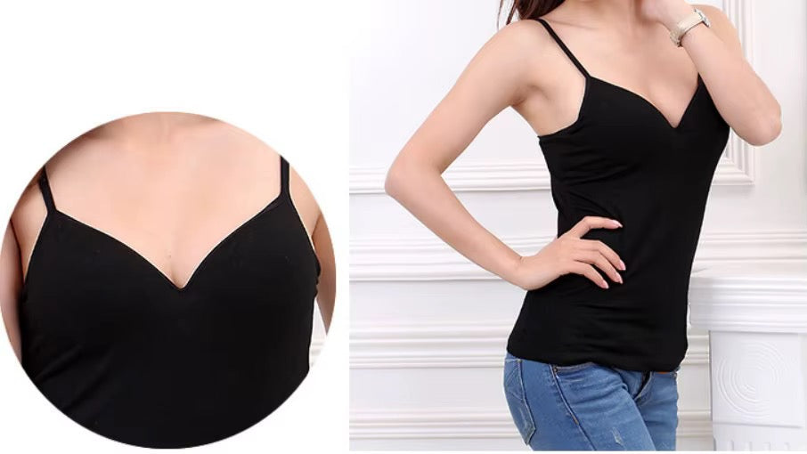 Intimate Built-In Bra Slip Camisole: Padded Everyday Camisole