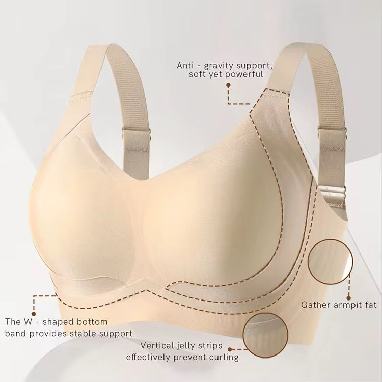 Intimate Seamless Support Bra – 360° Coverage, Armpit Fat Control & Wireless Comfort