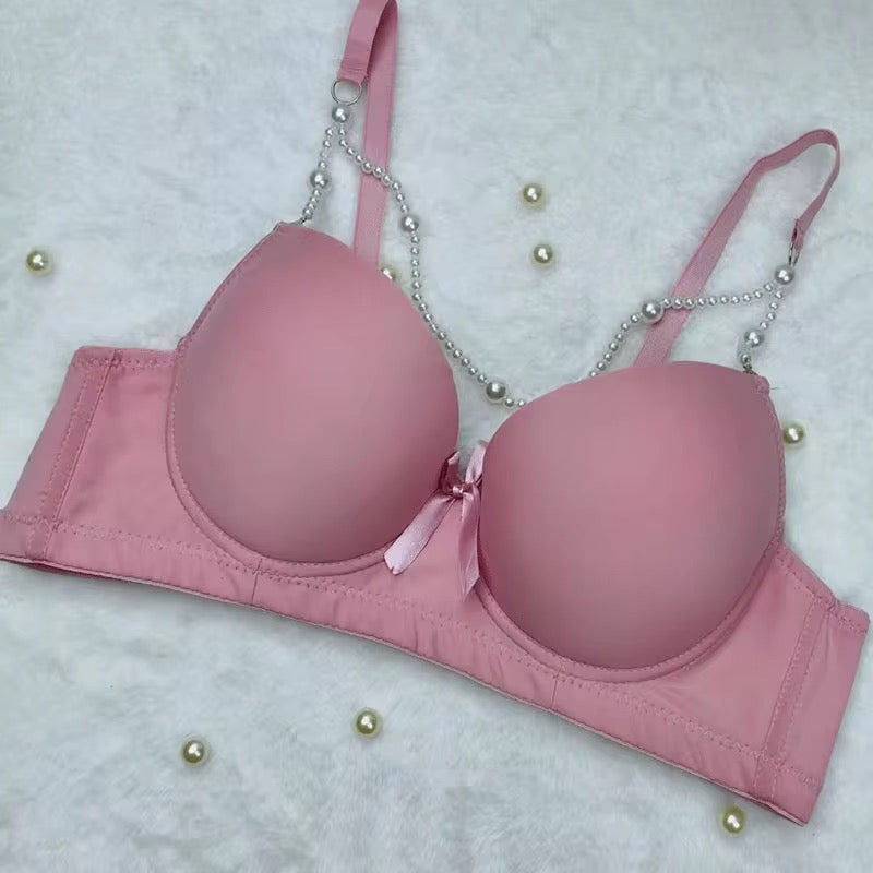 Intimate Victoria Secret Pearl Lingerie Set Bra with Thong Panty