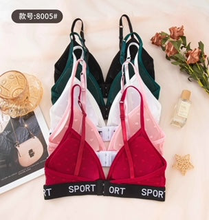 
Intimate Lingerie Soft Mesh Wireless Bra Underwear Set
