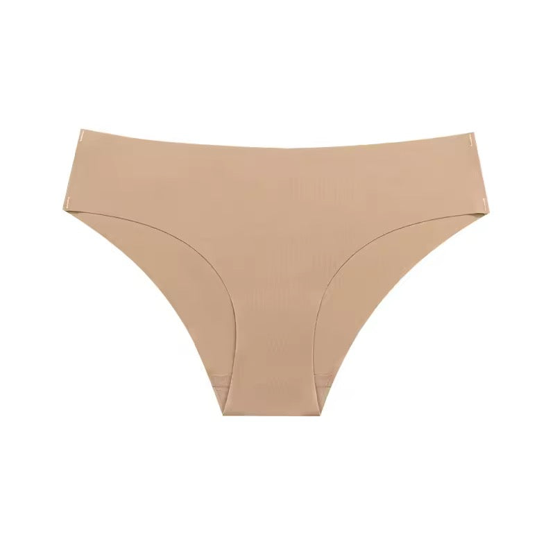 Beige bikini bottom on a white background