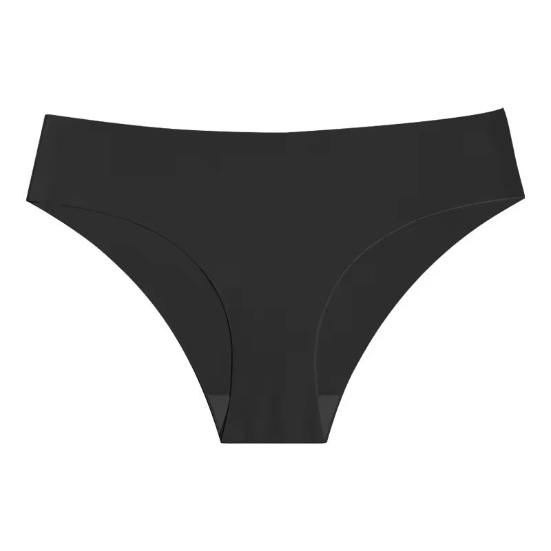 Black women's underwear on a white background
