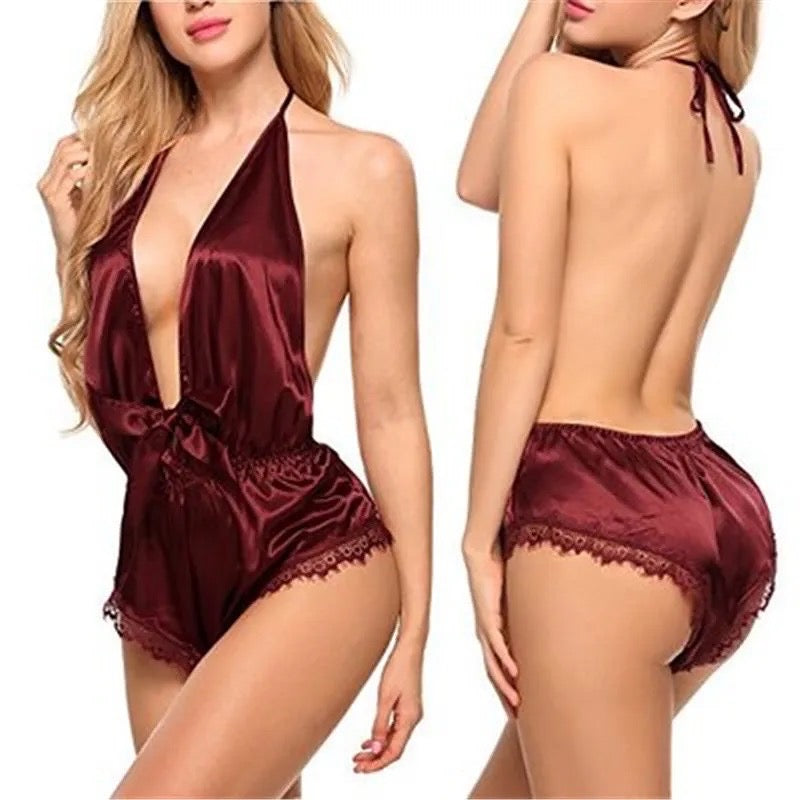 Intimate Lingerie Satin Body Suit