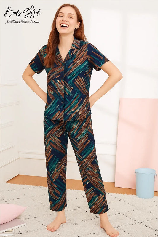 Intimate Summer Lawn PJ Neon Night Suit