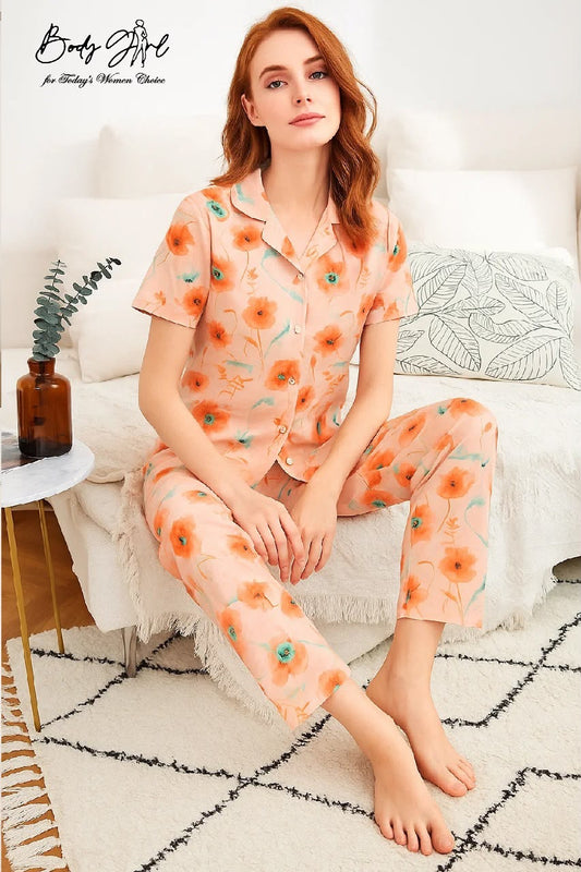 Intimate Summer Lawn PJ Floral Night Suit